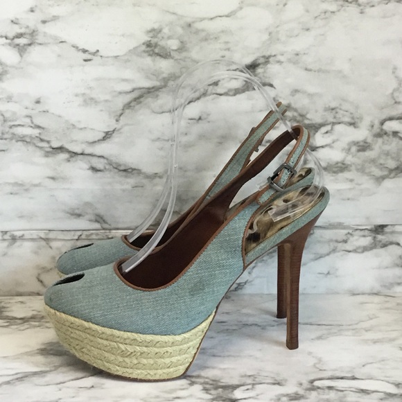 Sam Edelman High Heels Platform Sling Back Sanals - Picture 2 of 12